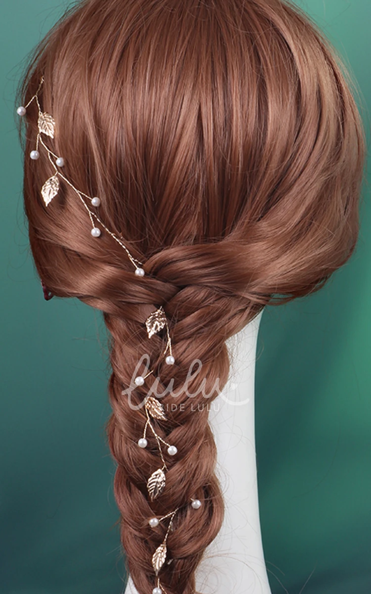 Handmade Baroque Leaf Hair Band Unique Hair Accessory for Women