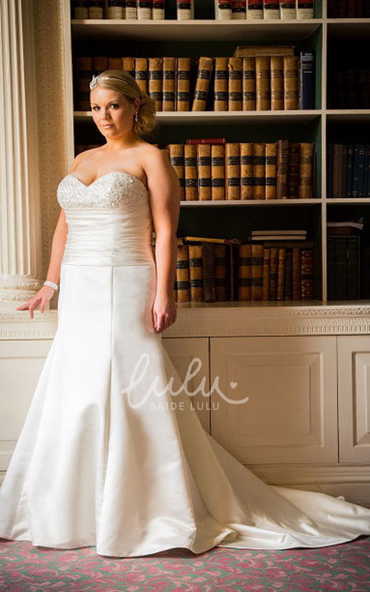 Sweetheart neckline outlet trumpet wedding dress