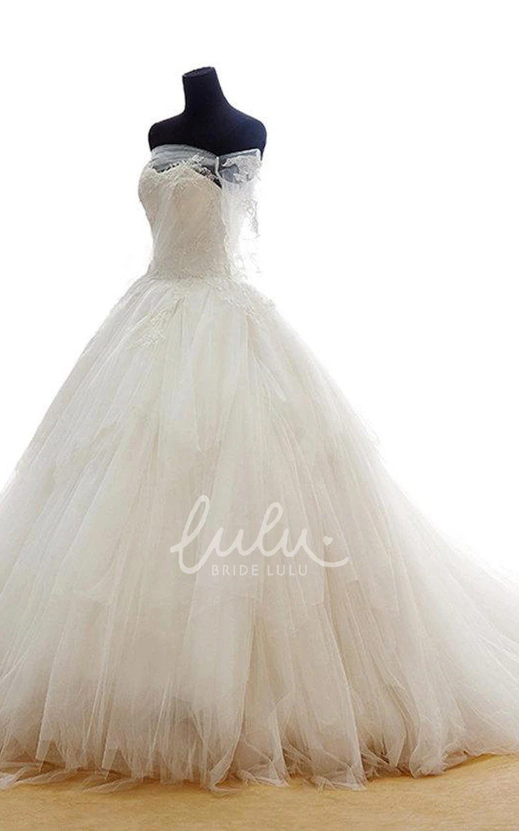 Off-Shoulder Lace Princess Bridal Ball Gown Romantic and Dreamy