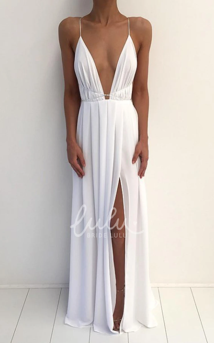 Flowy Sleeveless V-neck Chiffon Dress