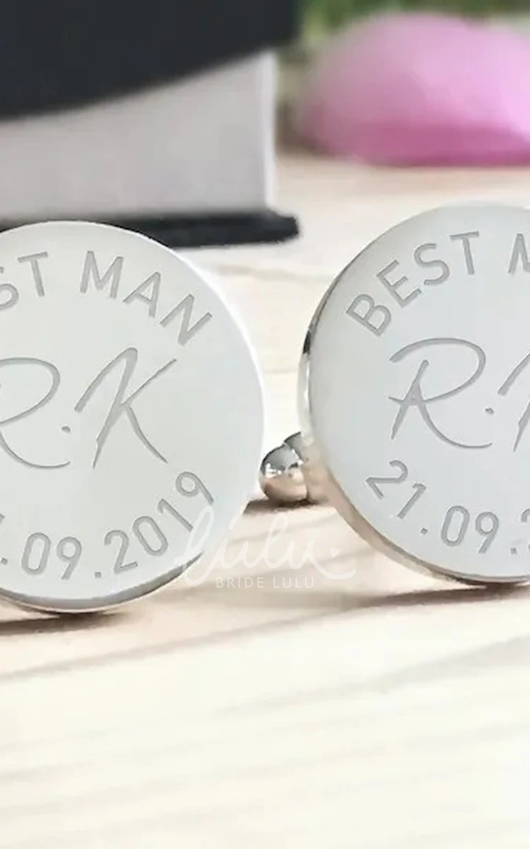 Engraved Best Man Cufflinks