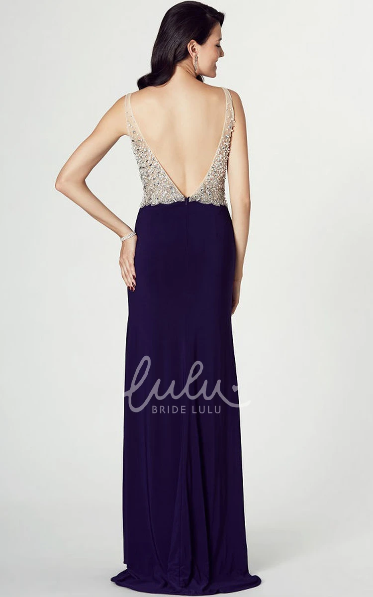 Sparkling Sleeveless V-Neck Prom Dress Unique Formal Dress for Women