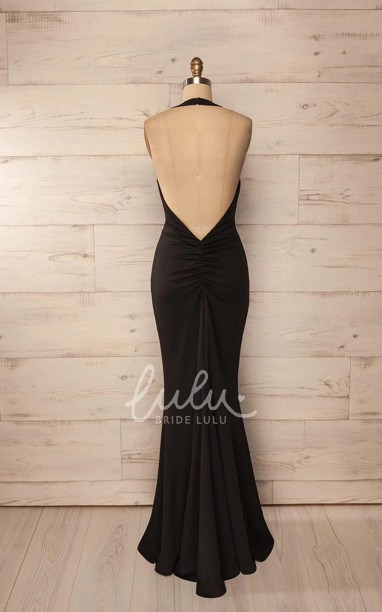 Sexy Backless Mermaid Prom Dress Long Party Gown Sleeveless