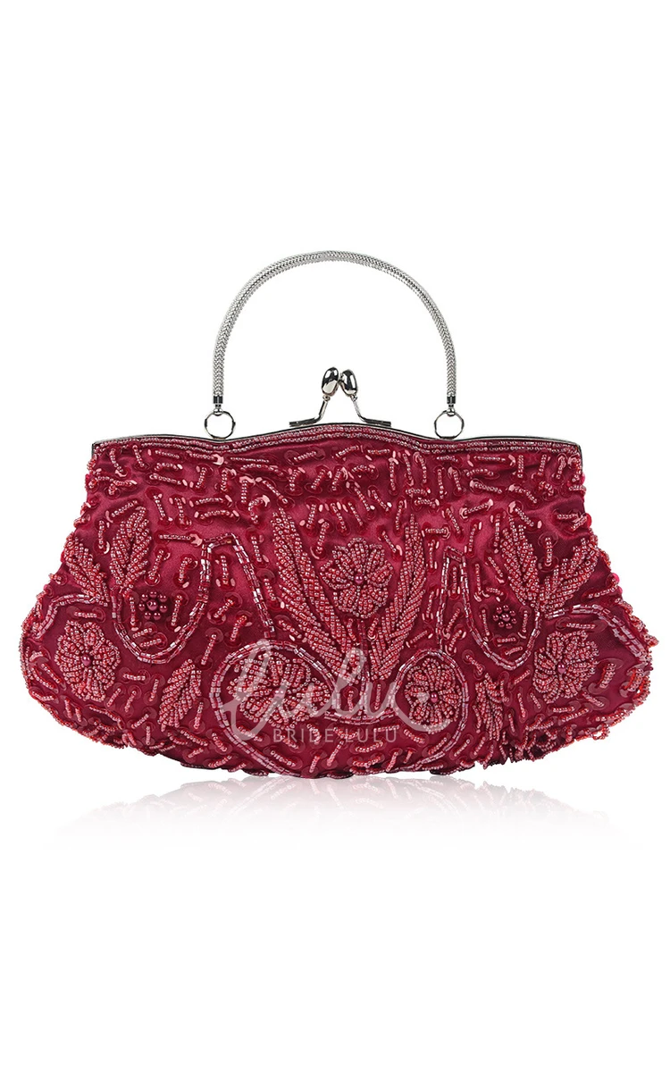 Appliqued Beaded Handbag