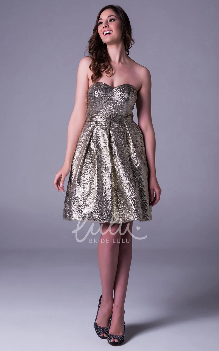 A-Line Sweetheart Sleeveless Tulle Mini Prom Dress