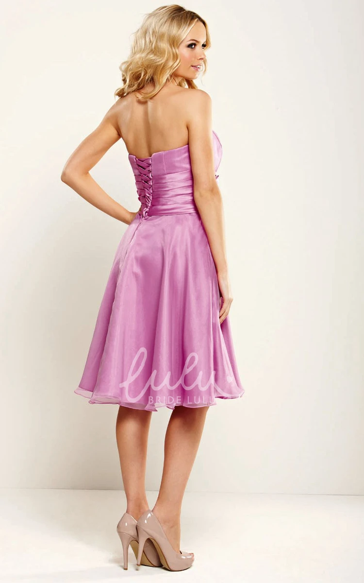 Satin Maxi Bridesmaid Dress with Corset Back and Bow Detail