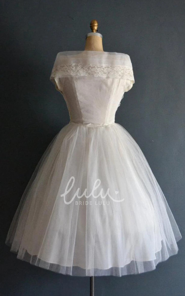 Valenti Short 50s Wedding Dress with Lace