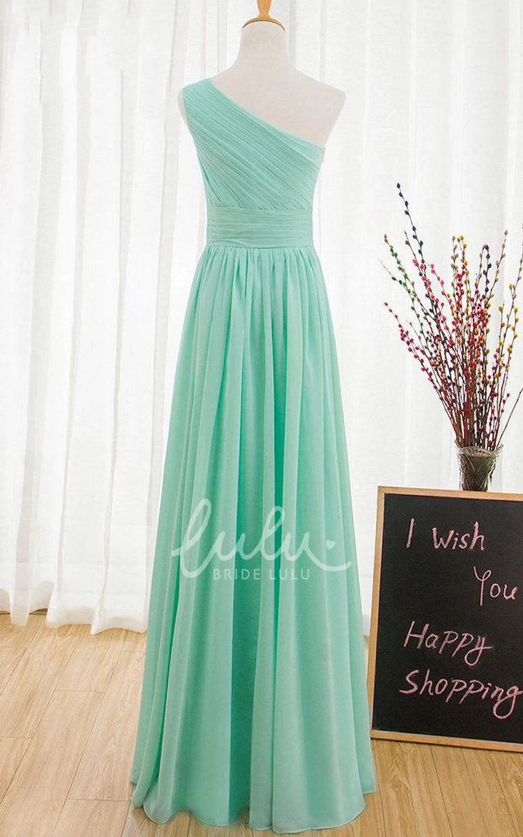 Mint Green Chiffon Bridesmaid Dress Sexy & Affordable