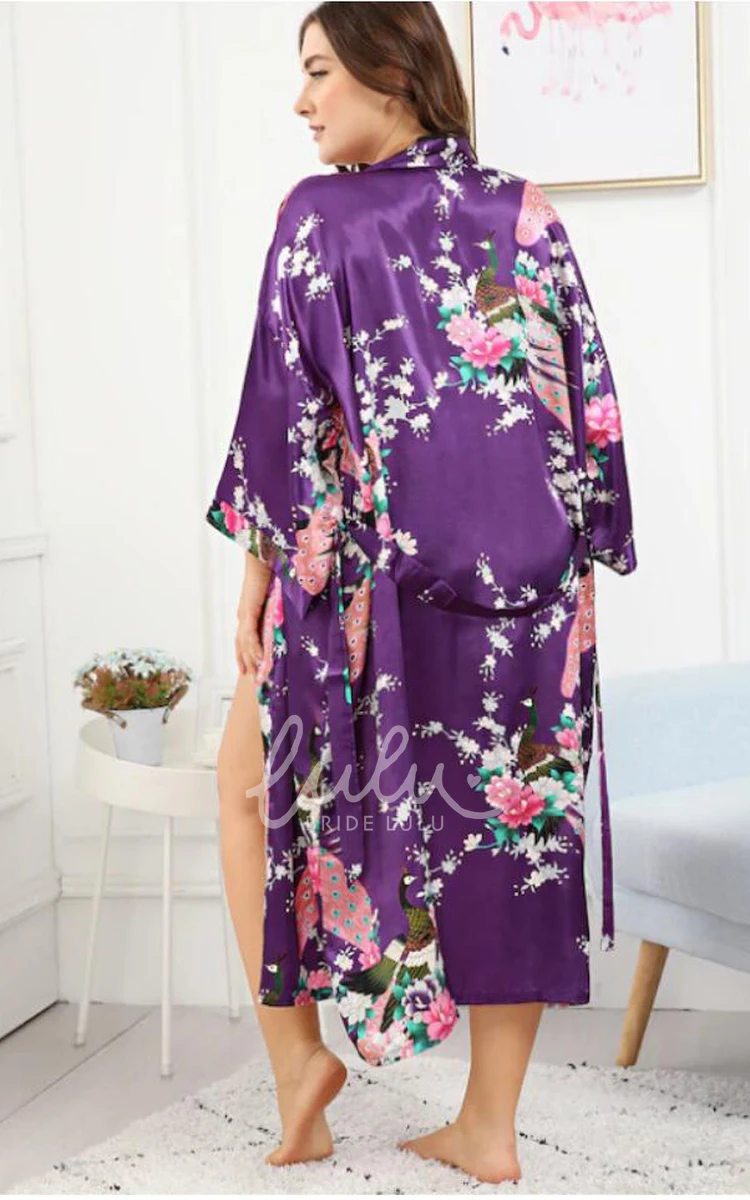 Plus Size Floral Bride Bridesmaid Robe