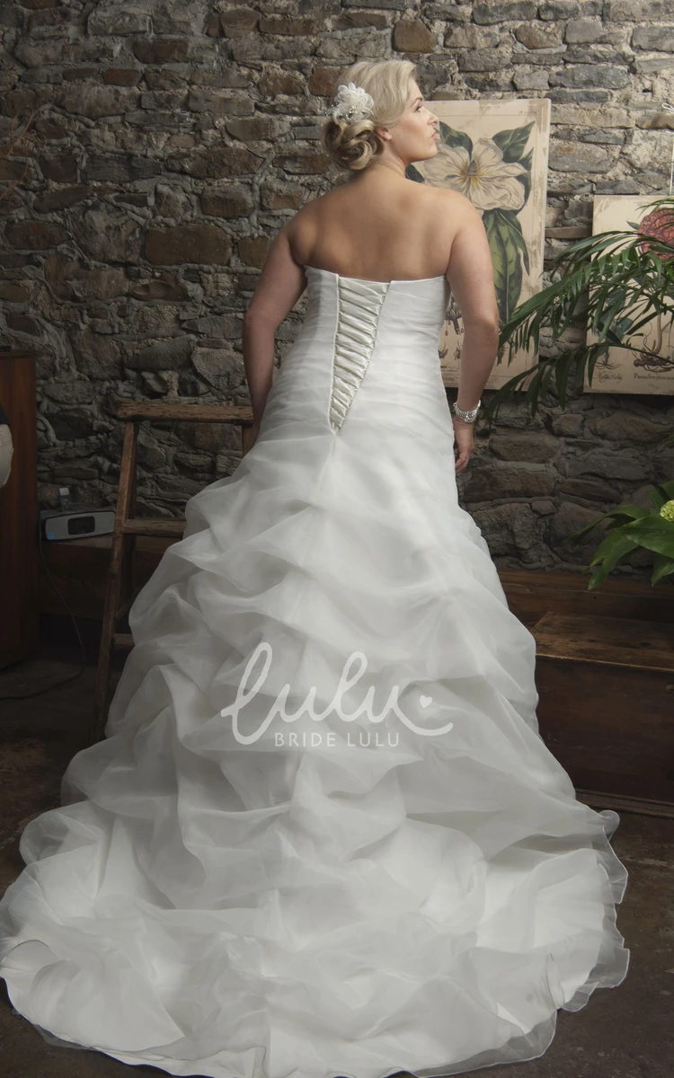 Mermaid Wedding Dress with Ruched Bodice and Jeweled Waist