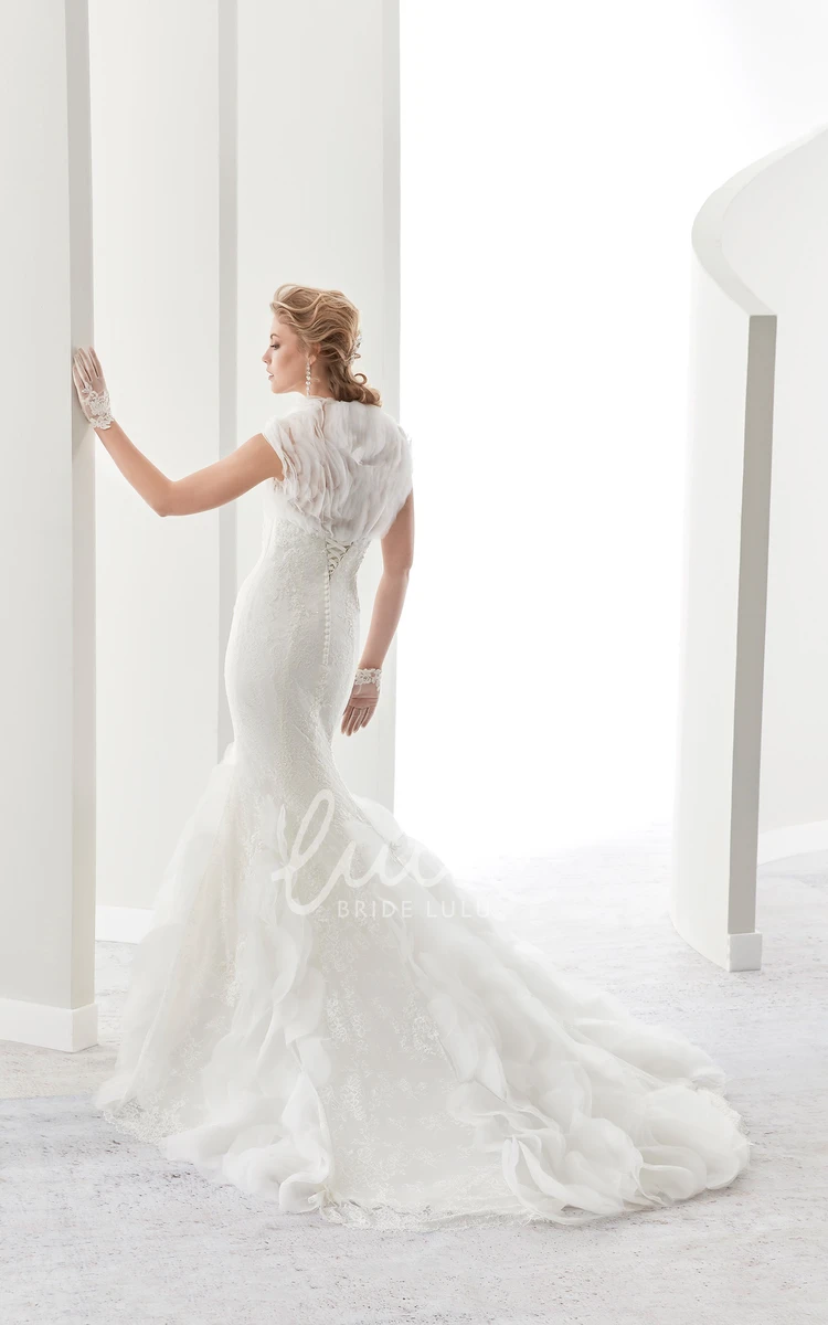 Lace Sheath Wedding Dress with Sweetheart Neckline and Mermaid Style