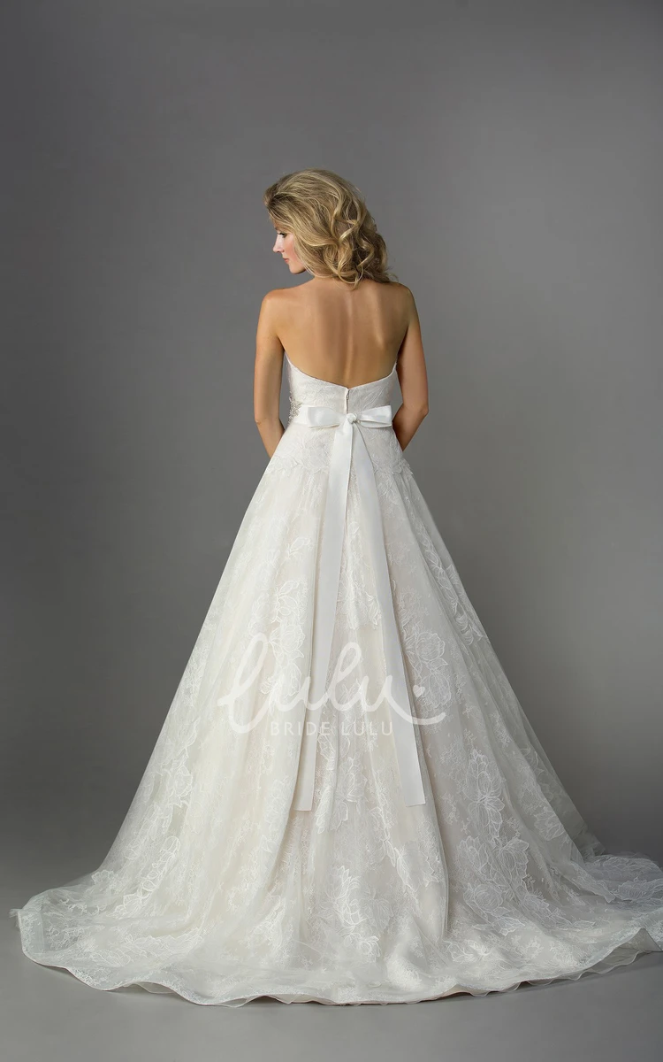 Ballgown with Crystal Waistband and Bow Tie Detail