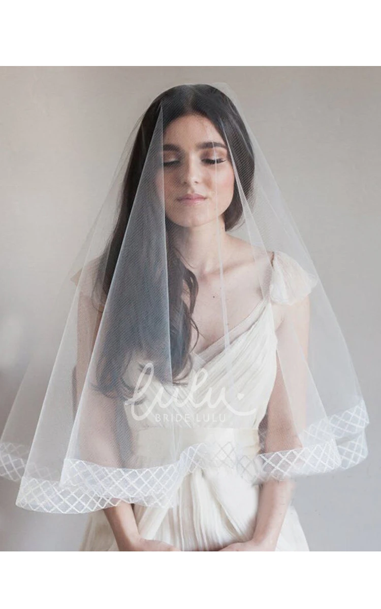 Short Korean Style Tulle Veil for Bridesmaid Dress