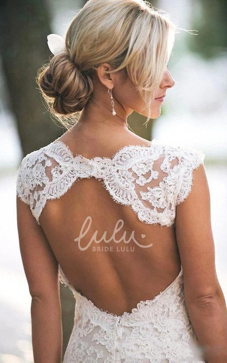 Country Vintage Lace Wedding Dress