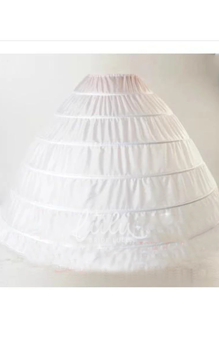 Large Size Bride Wedding Dress Petticoat with 6 Steel Ring Plus Size Wedding Dress Petticoat with Steel Rings