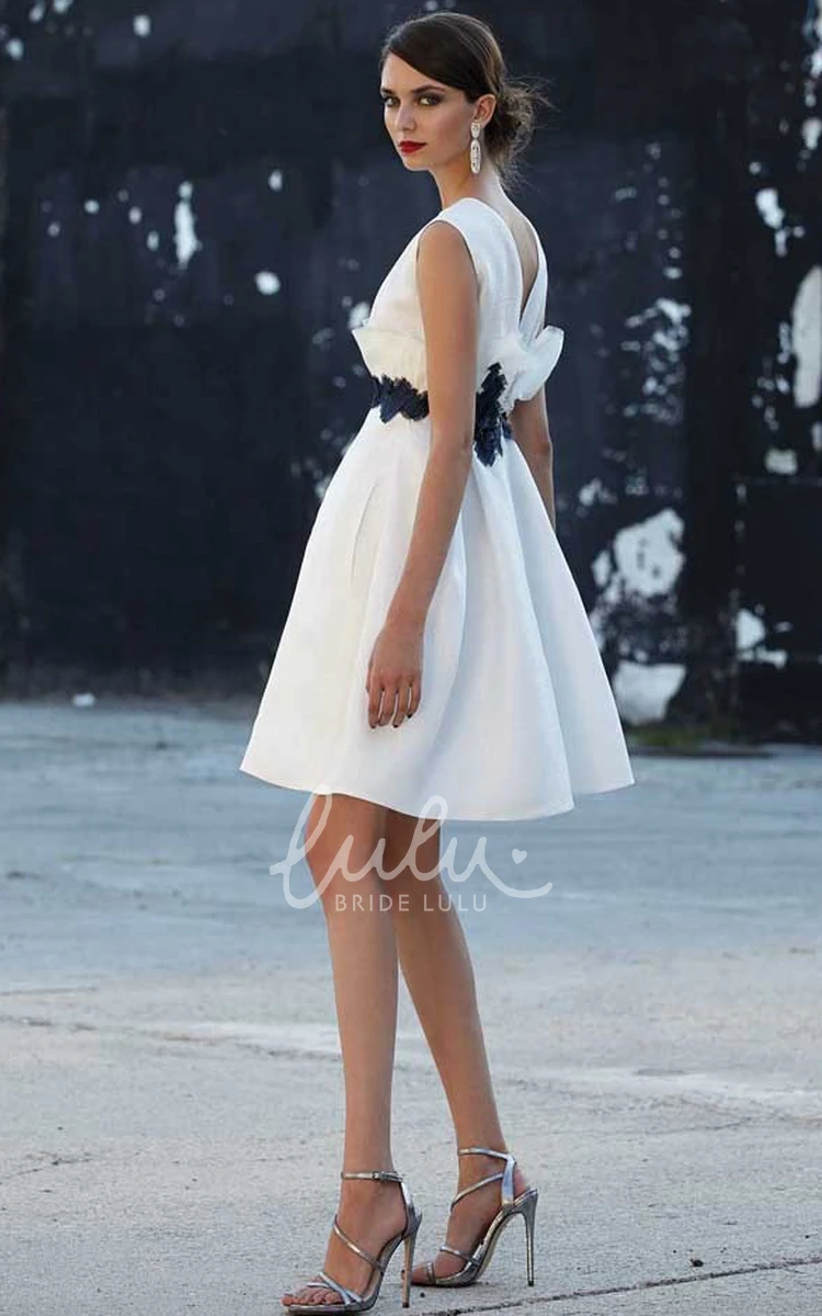 Sleeveless Satin A Line Prom Dress with Sash Casual & Chic