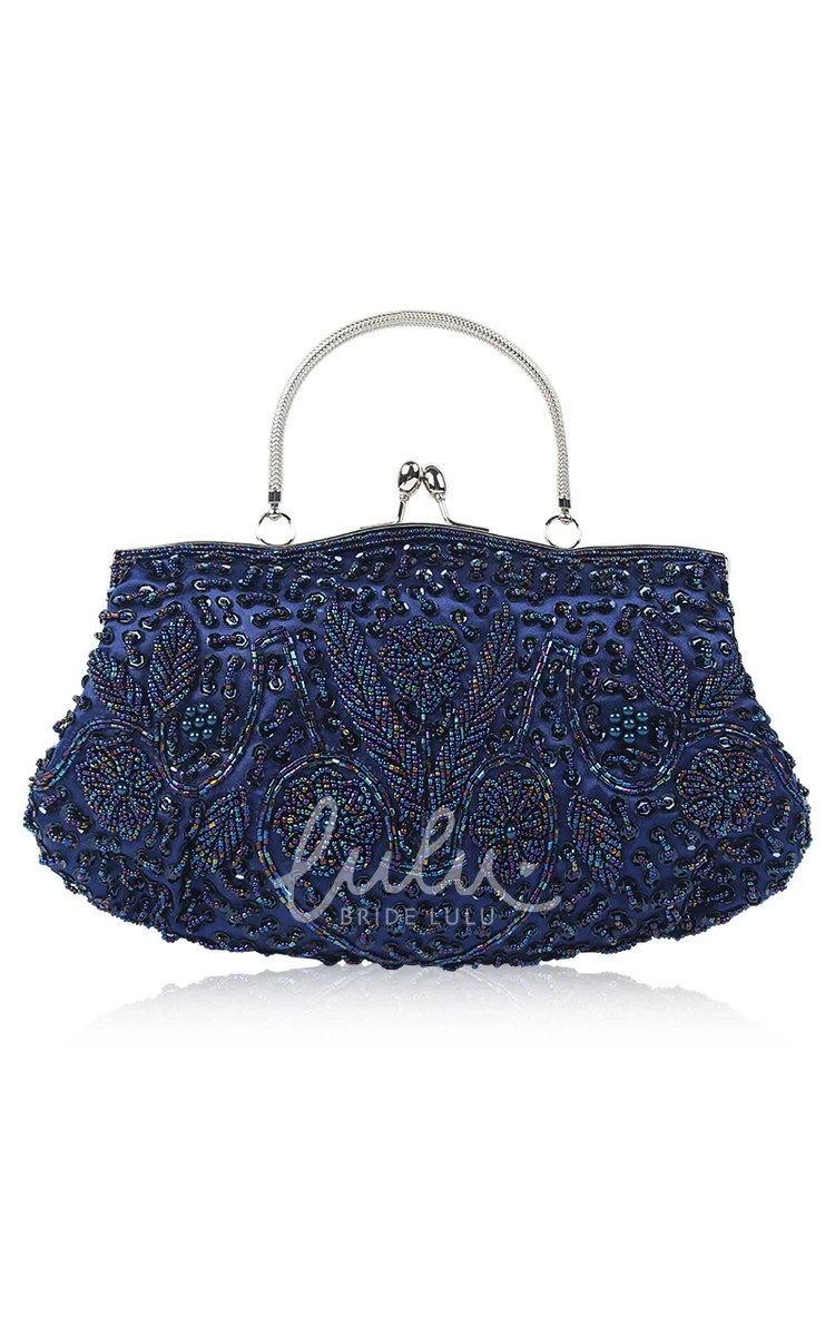 Appliqued Beaded Handbag