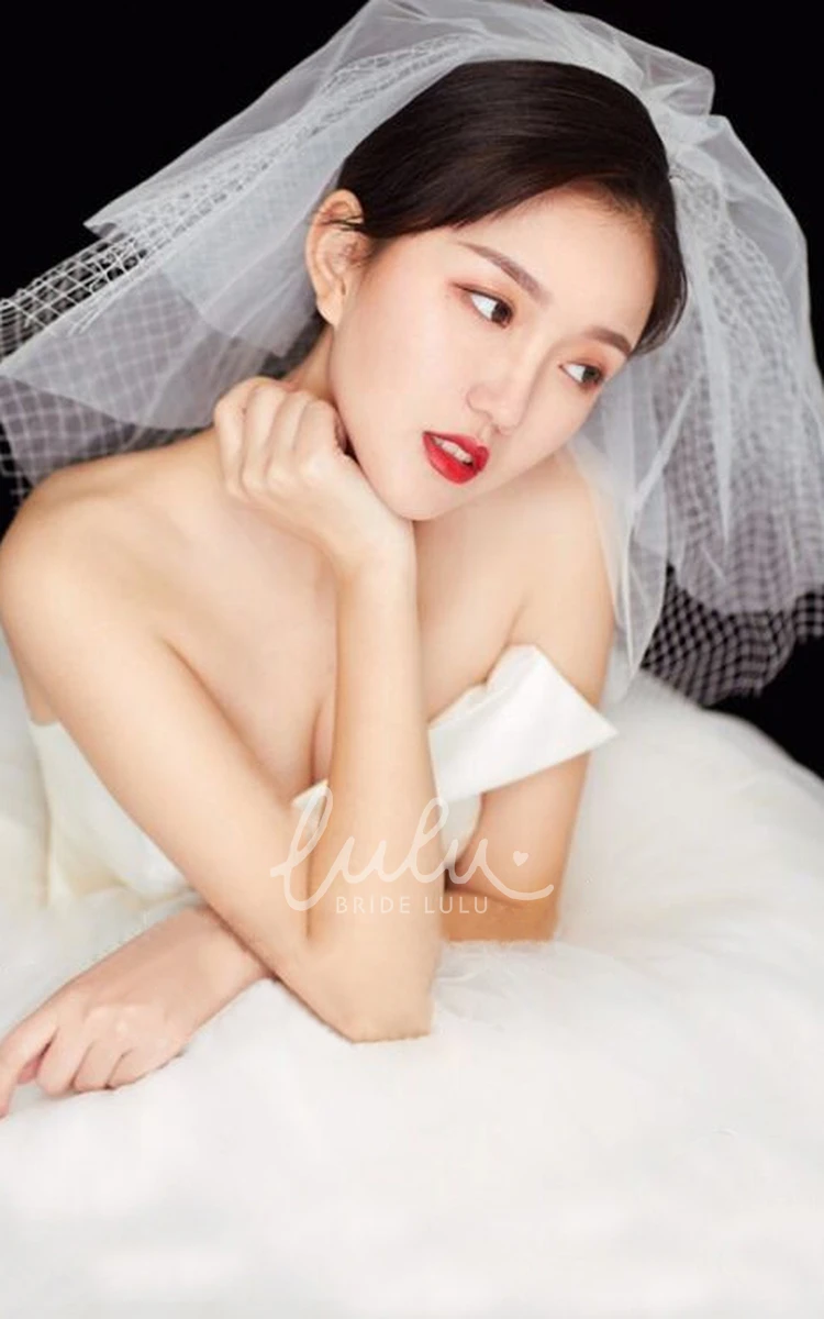 Multi-layer Mesh Short Bridal Veil for Photography Beautiful Wedding Dress Addition