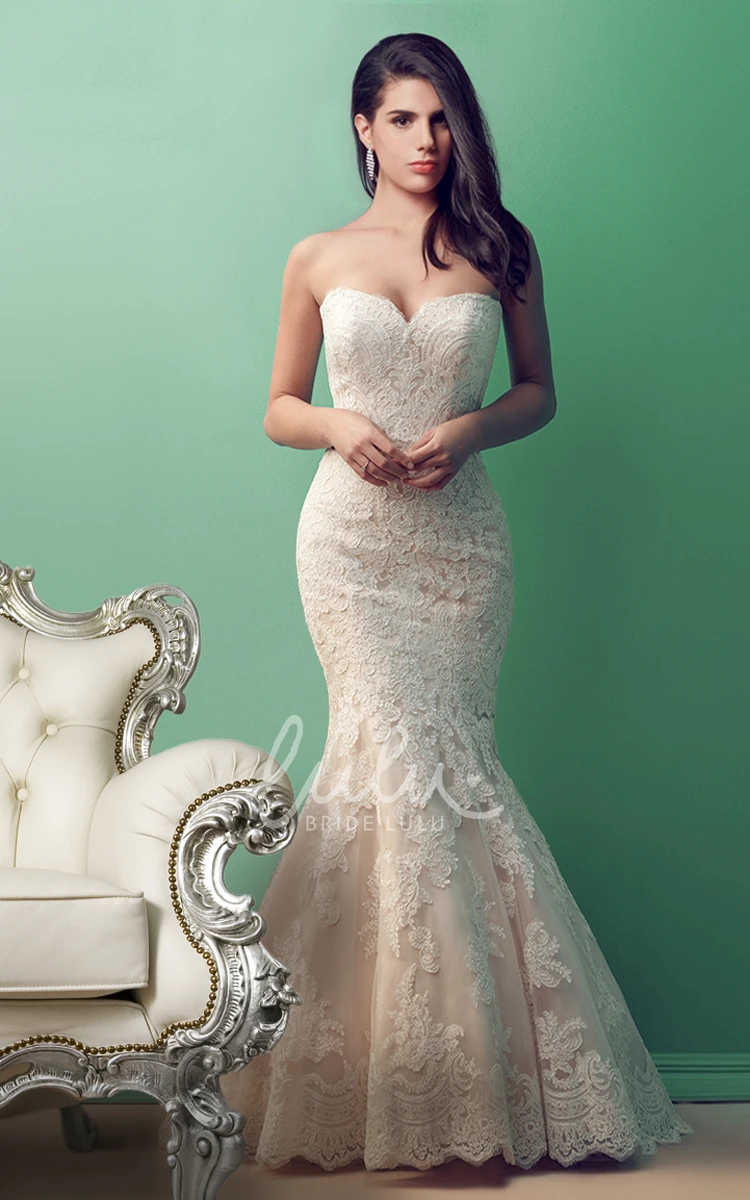 Sweetheart Mermaid Lace Wedding Dress with Alluring Design