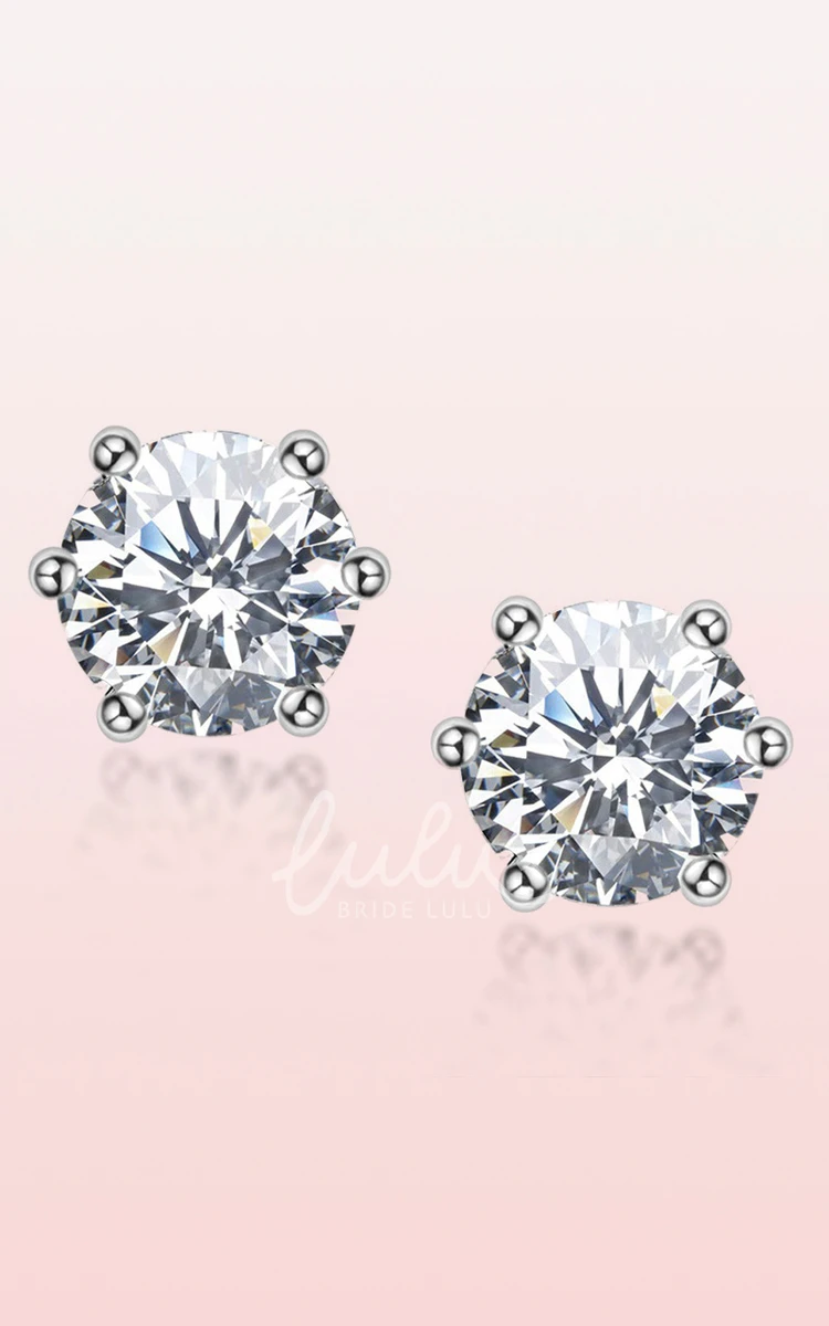 Fine Moissanite Stud Earrings