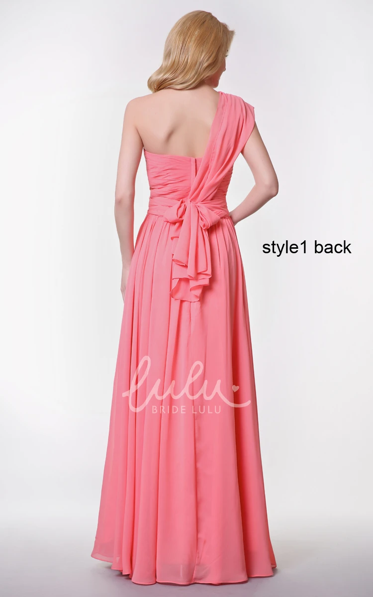 Convertible Strap Sweetheart Chiffon A-line Dress for Bridesmaids