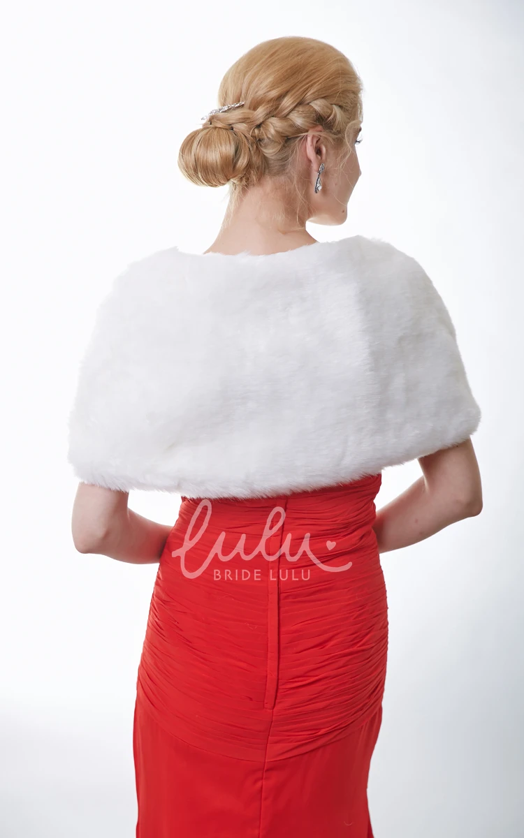 Faux Fur Bridal Wrap Simple and Classy Wedding Accessory