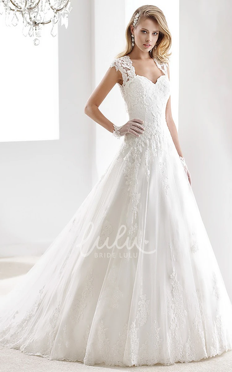 Sweetheart Mermaid Lace Wedding Gown with Bow Shoulder Detail and Open Back